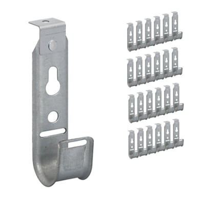 ICC ICCMSJH922 90 Degree J-Hook; 3/4 Inch, Galvanized Steel, 25/Pack