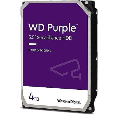 WD WD43PURZ 3.5" Purple Surveillance Hard Drive, 4TB, SATA 6 Gb/s