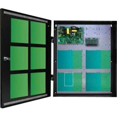 Lifesafety Power FPO150-D8PE4M1 Integrated Mercury Power System, Dual Voltage, 12V, 12A, 24 Volt, 6A, 150W, 8 AUX Output, 20" W x 4.5" D x 24" H Enclosure