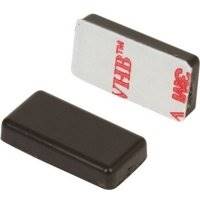 Nascom MN123787BP Overmolded Bar Magnet, H1/8" x W3/8" x L7/8", Brown