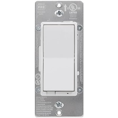 Jasco 64557 Pro Series Wi-Fi In-Wall Smart Dimmer, White and Light Almond Paddles