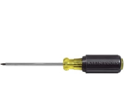 Klein Tools 661 no. 1 Square-Recess Tip Screwdriver with 4-Inch Round-Shank