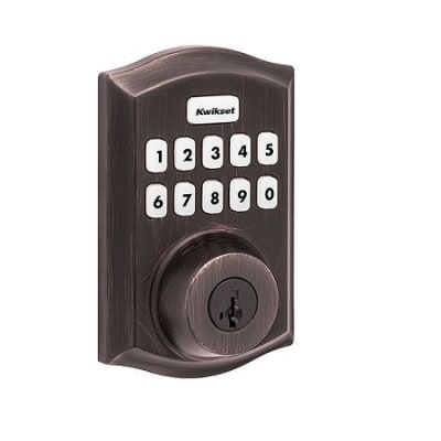Kwikset HC620 TRL Home Connect 620 Traditional Keypad Connected Z-Wave Smart Lock with Z-Wave, Venetian Bronze
