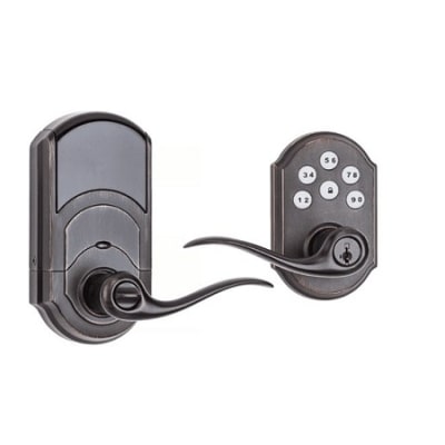 Kwikset 912TNL TRL SmartCode Electronic Door Lever with Z-Wave, Venetian Bronze