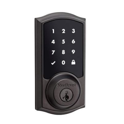 Kwikset 916 SmartCode Touchscreen Traditional Electronic Deadbolt featuring SmartKey Security and Z-Wave Technology, Venetian Bronze