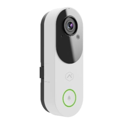 Alarm.com ADC-VDB775 Premium Video Doorbell Camera 4MP 150Â° FOV Smart Detection, White