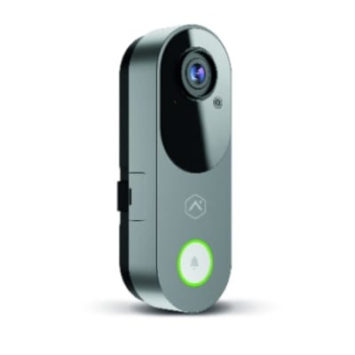 Alarm.com ADC-VDB775S Premium Video Doorbell Camera 4MP 150Â° FOV Smart Detection, Silver