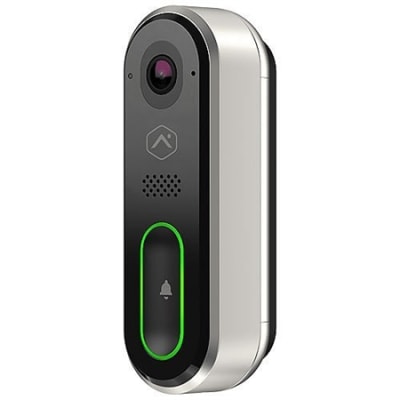 Alarm.com ADC-VDB770-S Design Studio Series Touchless Video Doorbell Camera with Expansive 150??? Vertical FOV, Two-Way Audio, Full HD, HDR and IR Night Vision, Silver