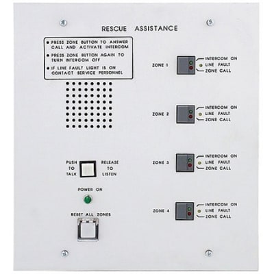 Cornell A-4204 4-Zone Intercom Master Station Annunciator Panel