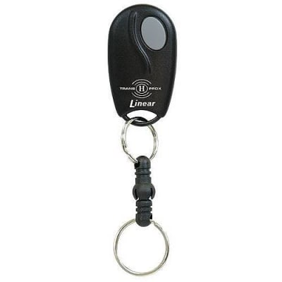 Linear ACT-31DH 1-Channel Factory Block Coded Key Ring TRANS PROX Transmitter and 26-bit Wiegand HID-Compatible Proximity Tag, Black