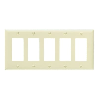 Legrand-Pass & Seymour TP265I Pass and Seymour Trademaster Plate 5G 5 Decor IV