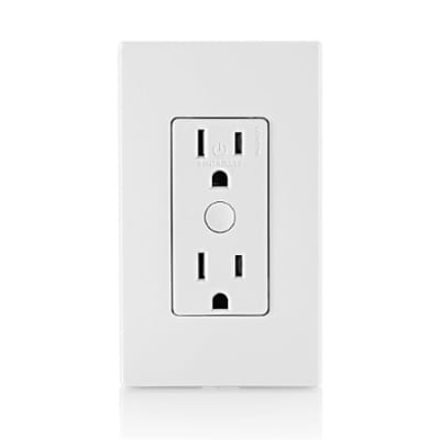 Leviton D215R-1BW Decora Smart Wi-Fi Tamper-Resistant Outlet