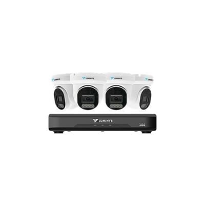 Luminys K54-4L1A2 LumiLuxLite IP Kit, Includes 4-Channel 5MP NVR with 2TB HDD and (4) 5MP LumiLuxLite Turret Camera