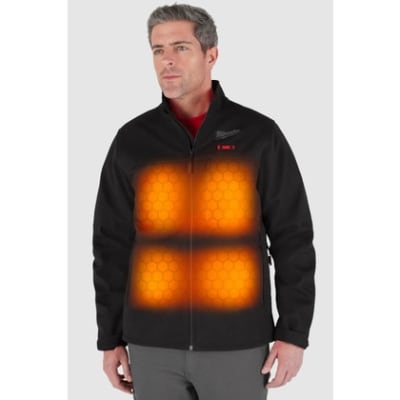 Milwaukee M100B-21S M12 Heated Toughshell Jacket Kit, Small, Black