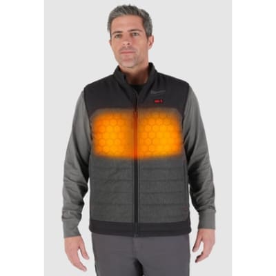 Milwaukee M300G-21M M12 Heated Axis Vest Kit, Medium, Gray