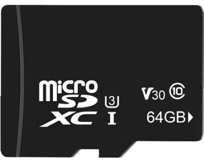 MicroSDXC Card, up to 100MB/S,64GB,A2,V30,Class 10.