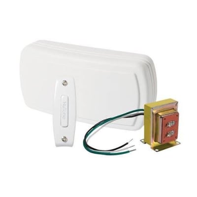 Nutone BK110NBWH Wired Chime Kit, White, 1-Pushbutton