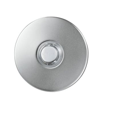 Nutone PB41LSN Pushbutton, 10V-24V, Lighted, Satin Nickel, 2-1/2" Round