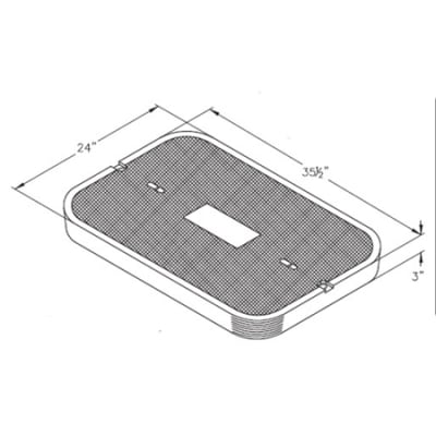 1007140 lid reinforced concrete 24 x 3512 bolt dow