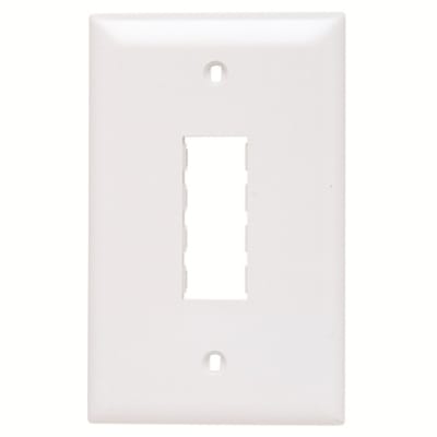 Pass & Seymour TPD2-W 1-Gang 2-Port White Data Communication Wallplate