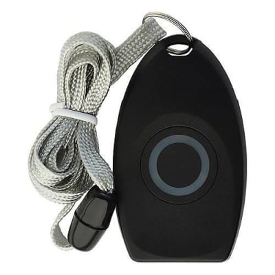 Qolsys QS1332-840 IQ Pendant-S, Wireless S-Line Panic Button Pendant with Neck Lanyard