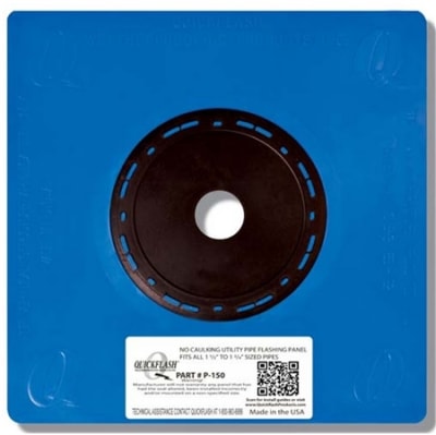 p150 plumbing gas & hvac flashing panel