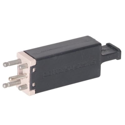 OEM Systems 175-3C1EW-NL Gas Tube Protector Series 5-Pin Protector Module with 2" Body with Test Points, 350V, Black