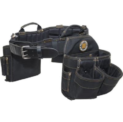 Rack-A-Tiers Electrician's Belt and Bag Combo 9 Pockets Large 36-40 In. Waist