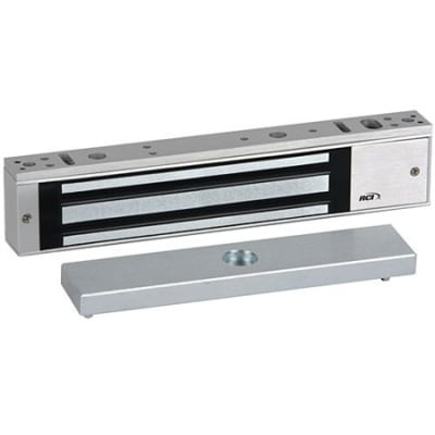 RCI 8371DSS/SCSX28 MiniMag Surface Mag Lock Single-Door with Door Status Sensor and Security Condition Sensor, 750 lb, Aluminum
