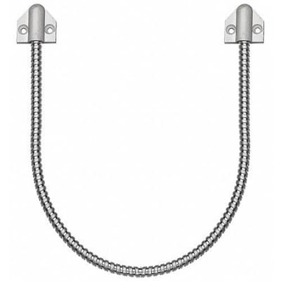 SDC PT-2U PT Series Surface Mount Power Transfer Loop, Armored Flex Conduit, 18" Length, 1/4" I.D., Black Plastic End Caps