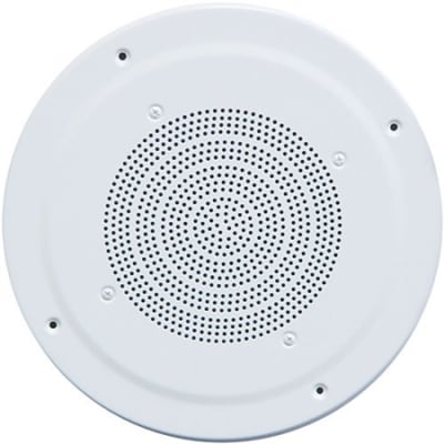Speco G86T 86 Series 8" 70/25V Classic Grille In-Ceiling Speaker, Off-White