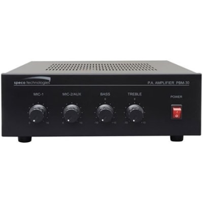 Speco SPC-PBM30 30W Black Contractor Series PA Amplifier UL