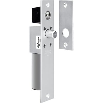 SDC 1091AIVD Spacesaver 1091 Series Right Angle Electric Bolt Lock, Narrow Mortise, Failsafe for 1-3/4" Frame, Door Position Status (DPS), Dull Aluminum