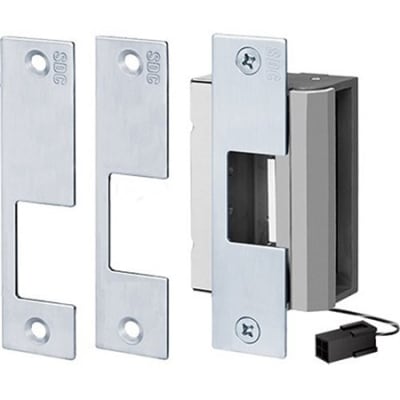 SDC 55-AU UniFLEX 55 Series Mortise 3/4" Latchbolt Electric Strike, 12/24VDC, Dull Stainless