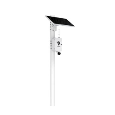 Turing Video LS-KG2-ONEM-3Y SolarShield Outdoor Solar-Powered System, Includes (1) 5MP EDGE+ Bullet Cameras and (1) 3-Year Core AI Licenses