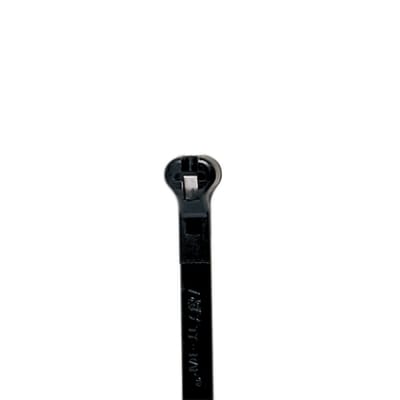 Thomas & Betts TY524MX Cable Tie, Standard, 5.5" Long, UV Nylon, Black, 100/Pack