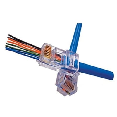 Platinum Tools 100003C EZ Series CAT5/5e Crimp Plugs, 50-Piece