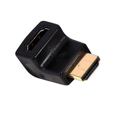 Vanco International Right Angle Hdmi Port Saver Adapter, Horizontal Flat Bottom