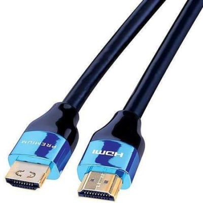 Vanco Ethernet Certified Premium High Speed HDMI Cable, Royal Blue (12-Foot)