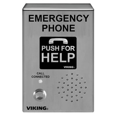 Viking E-1600-03-IP VOIP Stainless Steel Emergency Phone, Handsfree