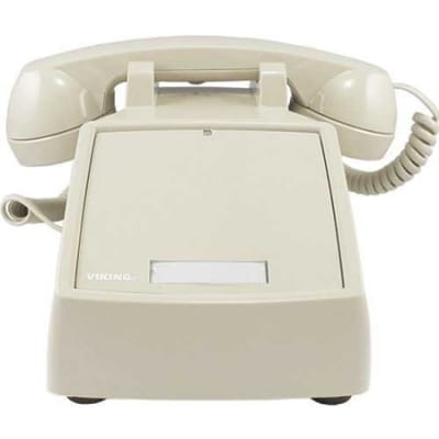Viking K-1500P-D ASH Desk Phone with Built-In Ringer, No Dial Pad, Ash Color