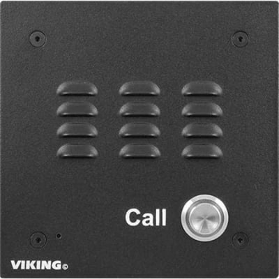 Viking W-1000-EWP Powder Painted Vandal Resistant Handsfree Doorbox with Enhanced Weather Protection, Black