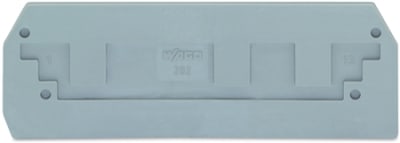 282308 endintermediate plate 25mm thick gray