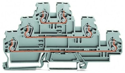 870551 tripledeck terminal block; throughthroughth