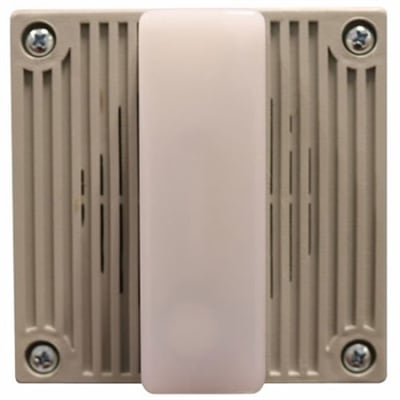 Eaton MT4-115-WH-VNS MT Multitone Horn Strobe, Xenon, Wall, No Lettering, Clear Lens, 115 cd, 120V AC, Indoor Outdoor, Gray