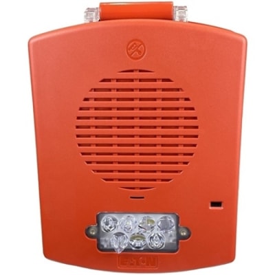 Eaton EL3RHS-FR Horn, Lens Fire with Third Plate, Red