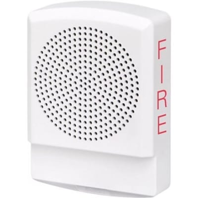 Eaton ELFHNW Wheelock Eluxa Low Frequency Horn, Wall, FIRE Lettering, 24V, White