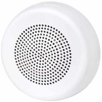 Eaton ELSPKWC-N Eluxa High Fidelity Indoor Speaker, Ceiling Mount, 25/70V, No Lettering, Clear Lens, White