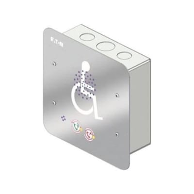 Eaton MX16RSF-US VoCALL 16 US Digital Area of Refuge System, Emergency Voice System, Flush Mount, Type B Call Station, Silver