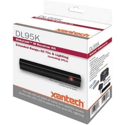 Xantech DL95K DinkyLink IR Receiver Kit - Extended Range / All TVs and Lighting